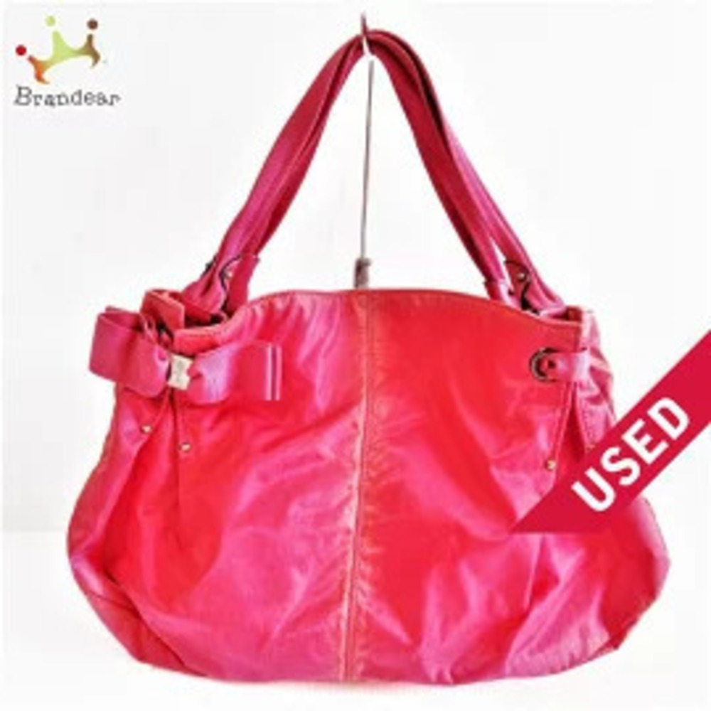 Salvatore Ferragamo Vara Tote Bag Pink x Leather